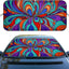 Protector solar ventana arte abstracto colorido 59x31.5