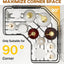 Pack 3 organizadores ducha esquina acero inox