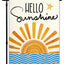 Banderas jardín 12x18pulg 3 capas hello sunshine decoración