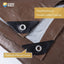 Lonas impermeables 30x40ft color marrón plateado resistente