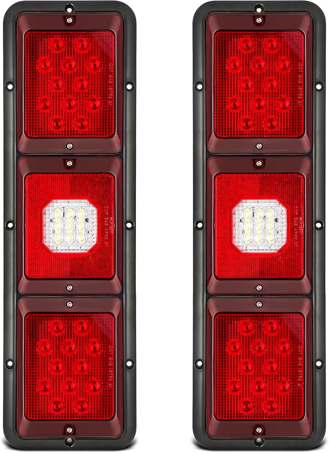 2 Luces traseras LED triples 40leds remolque