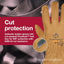 Guantes cuero resistentes agua y cortes talla 2XL