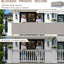 Cubierta valla privacidad 3x16ft color marrón gris