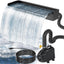 Derramero cascada estanque 24pulg bomba 1200GPH acero inox 304
