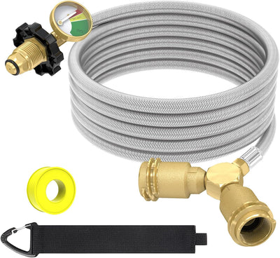 Manguera propano 12ft divisor POL 2 vías adaptador Y