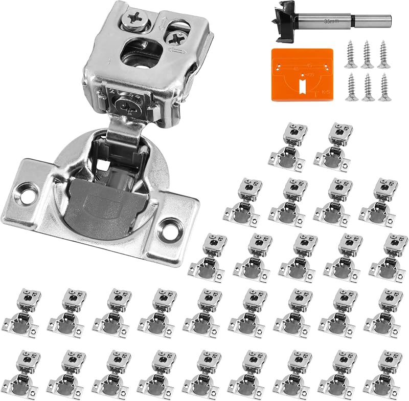 Bisagras cierre suave 1" níquel satinado pack 30