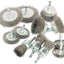 12 Ruedas Alambre Acero Carbono Taza Cepillos Hex 1/4pulg