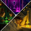 Luz Nocturna Ballet 3D con Control Remoto 16 Colores para Niñas