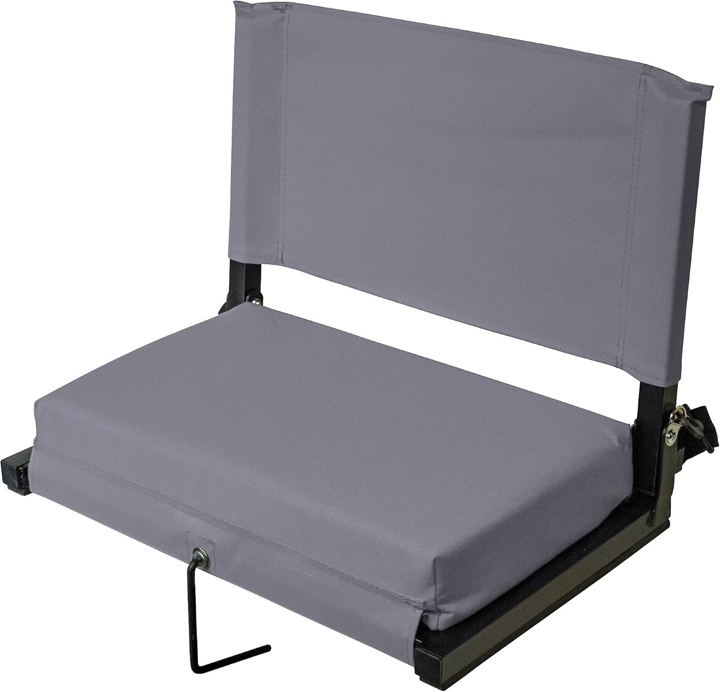 Silla estadio gris asa transporte correa hombro ajustable