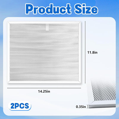 Filtro ventilación campana estufa aluminio 2 pzas comp NuTone Broan