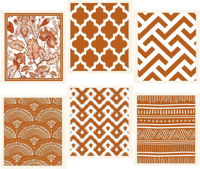 6 Pzas Paños Suecos Reutilizables Absorbentes para Cocina Baño