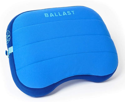Almohada inflable compacta con bolsa arena para playa