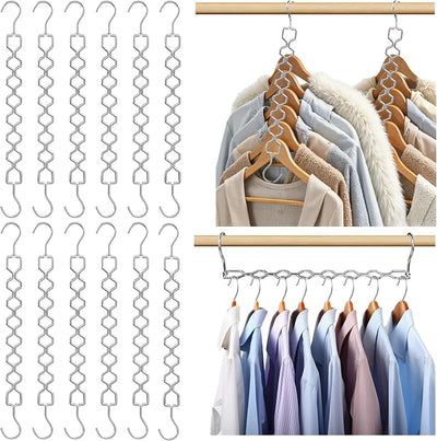 Organiz. perchas metal 12 pzas giratorio 360° 30lb