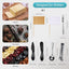 Set accesorios tabla embutidos cuchillo espardor acero inox