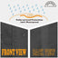 Cubierta impermeable generador 28x26x24pulg color negro