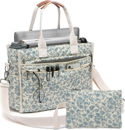 Bolsa acolchada mujer 14 bolsillos para laptop trabajo universidad