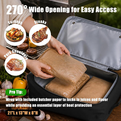 Fundas para carne BBQ con papel carnicero 270°