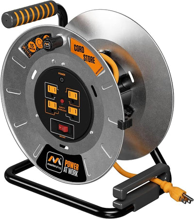 Carrete cable 1ft con interruptor y disyuntor seguridad