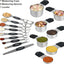 Set 16 Tazas y Cucharas Medidoras Magnéticas Acero Inox