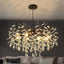 Candelabro cristal negro 24" 8 luces E12