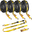 Correas amarre remolque doble J 4 Pzas 3.5t
