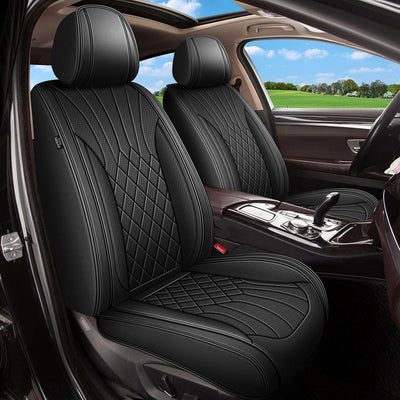 Juego fundas asiento cuero perforado transpirable Subaru 10-24 Negro