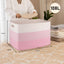 Cesta manta 108L sala 25x16x16" rosa y blanco