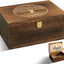 Caja recuerdos madera grande árbol vida con tapa y marco