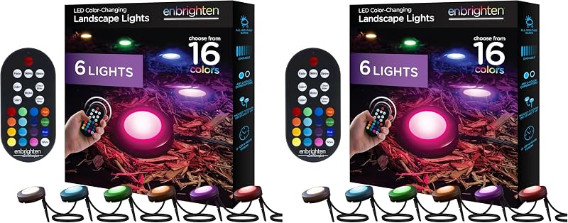 Luces LED exteriores 40ft cambio color control remoto 2 pzas