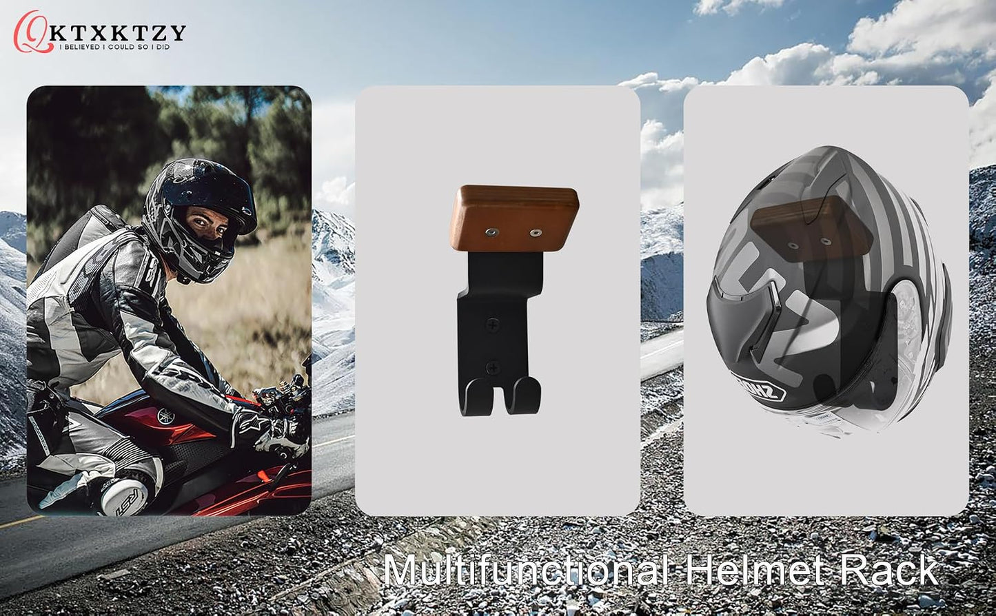 Soporte casco motocicleta pared llaves guantes 4