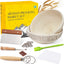 Set cestas fermentación pan cuencos ratán hechos a mano