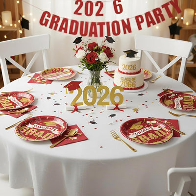 Platos papel graduación 9pulg sirve 50
