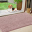Felpudo antiderrap para puerta perro 30x20" color rosa
