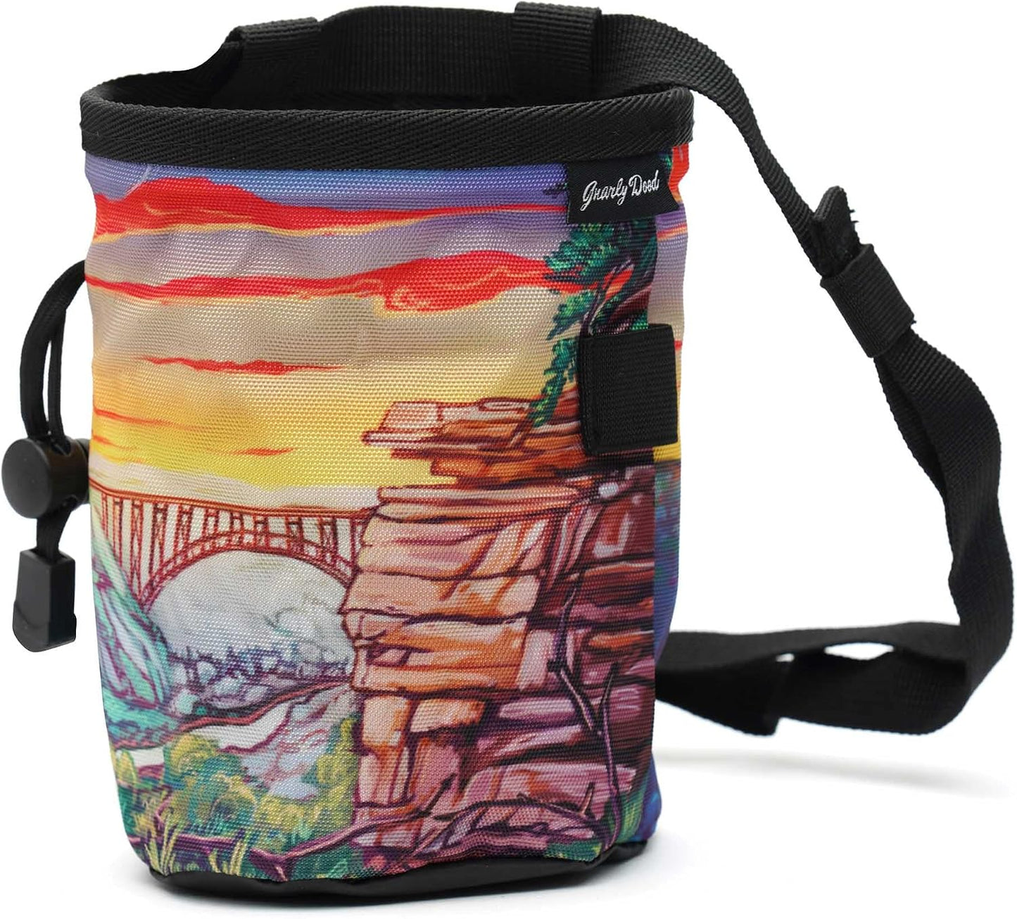 Bolsa tiza escalada roca cinturón ajustable con cremallera