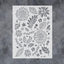 Plantilla pared florales margaritas 12x16pulg