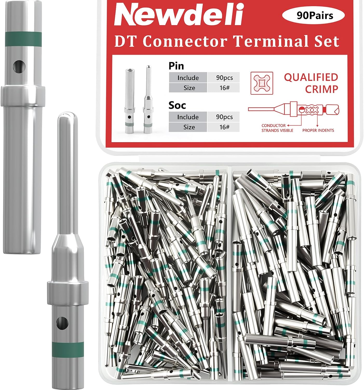 Kit conectores DT 16 clavijas macho enchufe hembra 14-20AWG