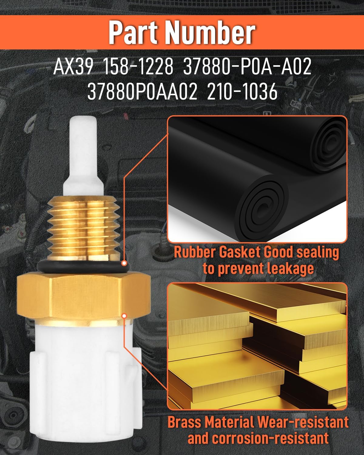 Sensor temperatura aire admisión para Accord Odyssey