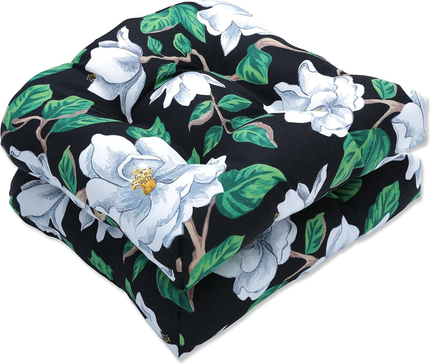 Cojín floral asiento silla 19x19" resistente 2 unidades