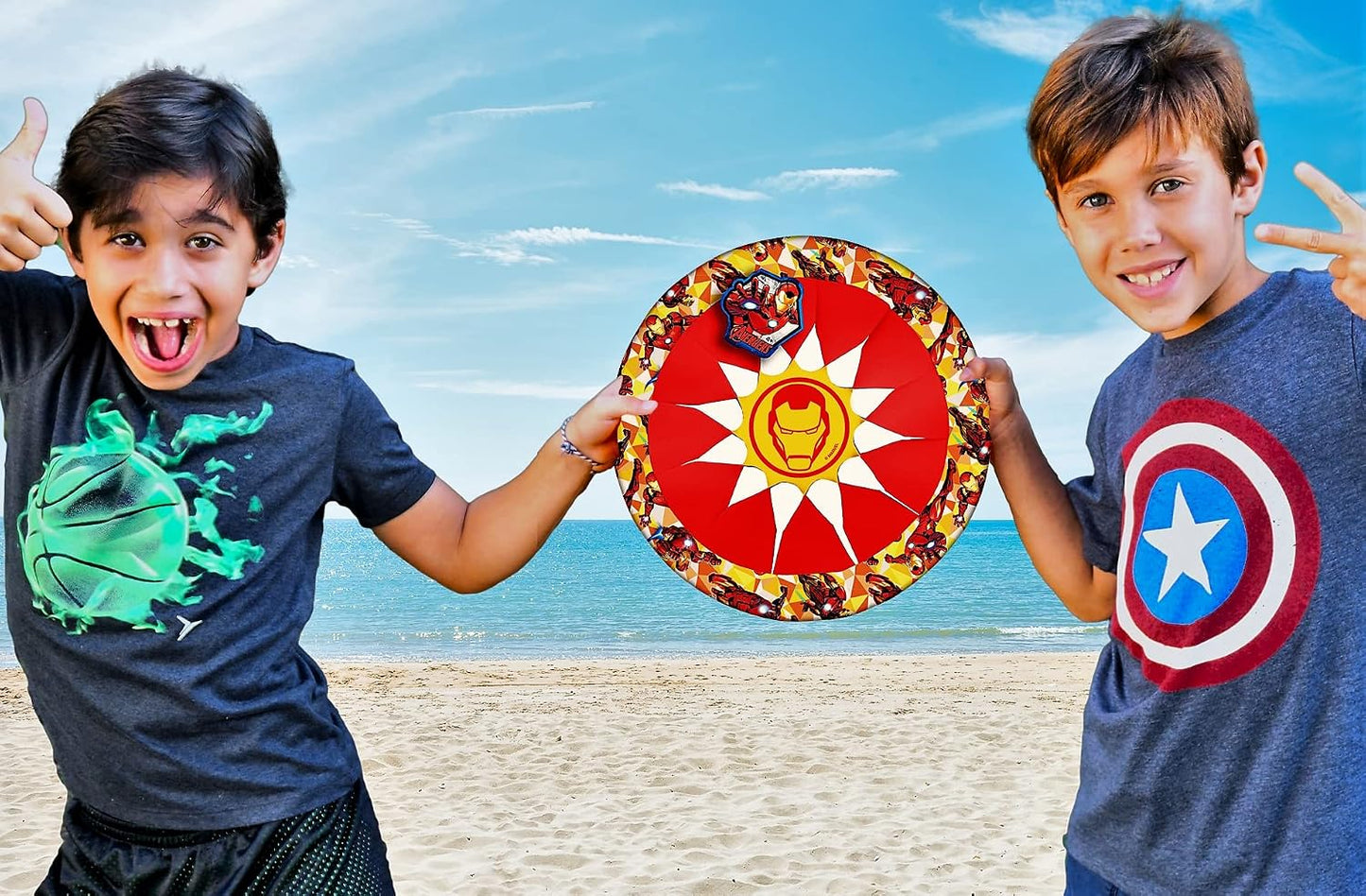 Disco volador Iron Man 12pulg para niños al aire libre