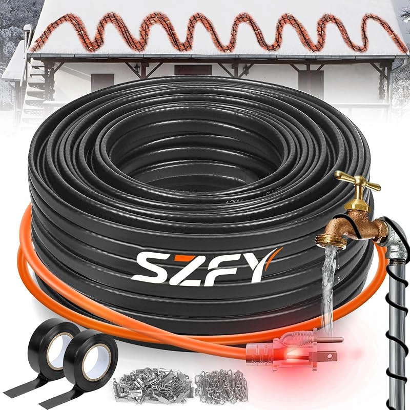Cinta térmica 160ft para tuberías agua y canalón -40°F