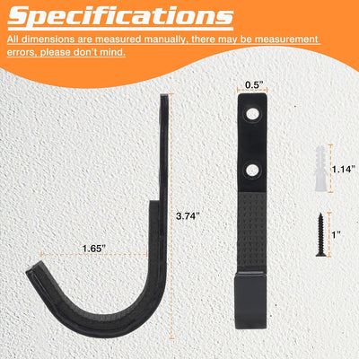 Soporte pared metal acero negro 4 pares para armas tiro arco espada