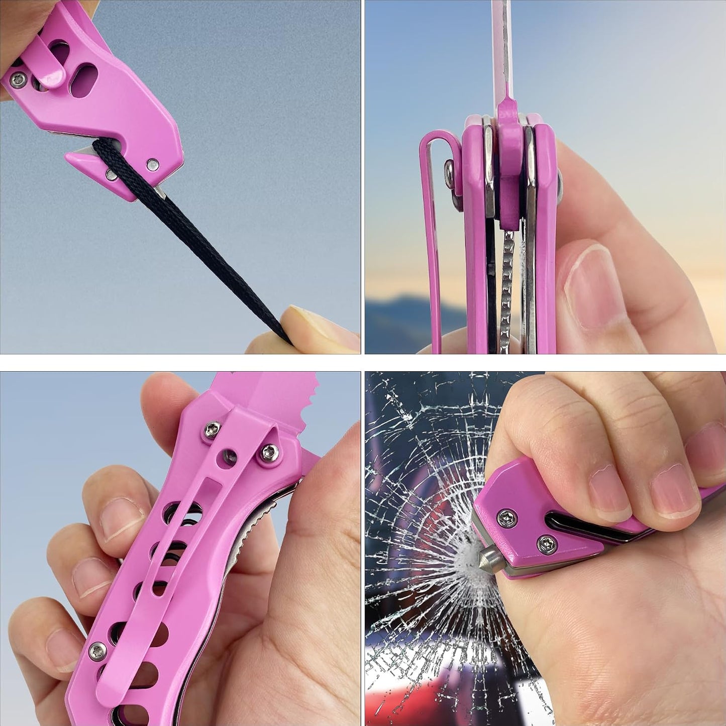 Cuchillo plegable multifuncional acero inox 440 con bloqueo