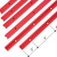 Pista en T 36pulg doble corte carpintería 6uds color rojo