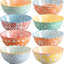 Set 8 Cuencos Cerámica 10oz para Helado Postre 4.75pulg