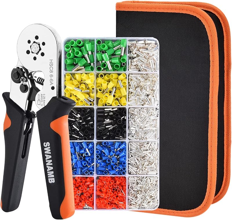 Kit crimpadora alicates hexagonales 1640 conectores