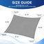 Toldo parasol 10x13ft UV resistente patio jardín terraza gris