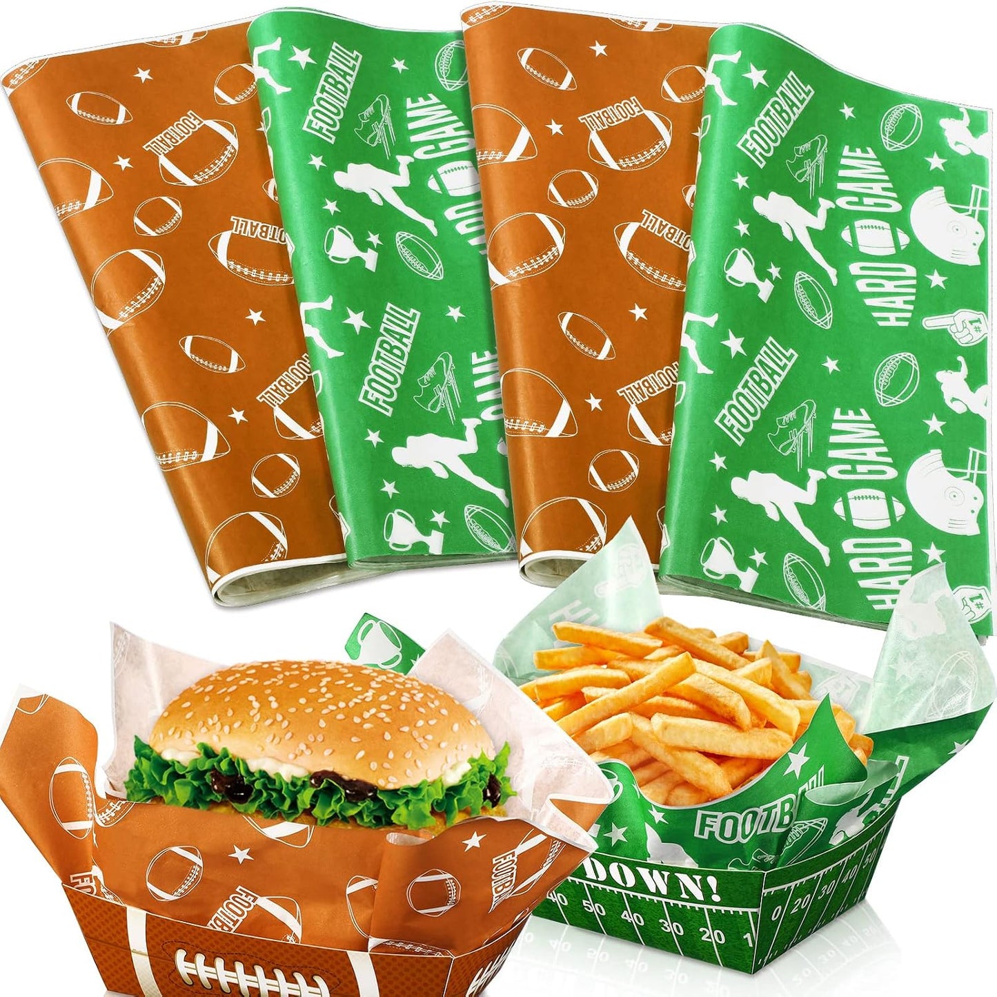 100 Pzas Envoltorios Burrito 12x12pulg A prueba de Grasa
