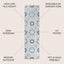 Alfombra pasillo 2x10ft color azul/gris bohemio exterior