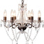 Candelabro bronce moderno 6 luces estilo vela sala comedor