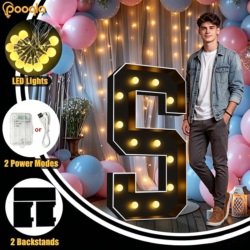 Letras iluminadas marquesina 4ft para fiestas boda